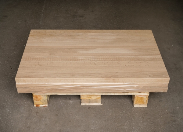 Solid wood edge glued panel Oak 40x1210x1000-3000 mm A/B Select Natur, block-glued, full lamella, without knots